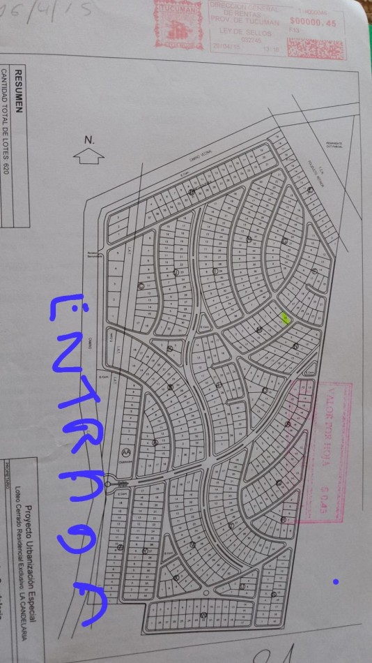La Candelaria Country Club - Los Nogales. Terreno de 377 m2- Manzana A Fte. al Club House